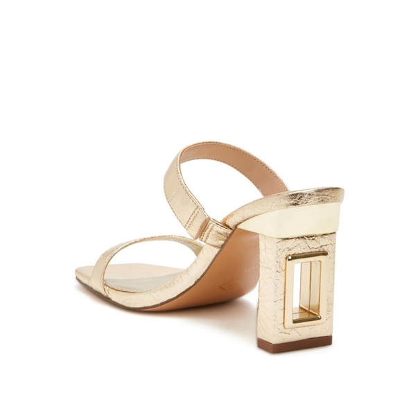 Katy Perry The Hollow Heel Sandal in Gold, Size 7M/37 New in Box Retail $109 - Picture 3 of 14